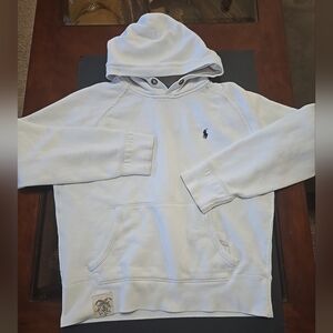 Vintage Polo by Ralph Lauren Off White Hoodie for Men Size L